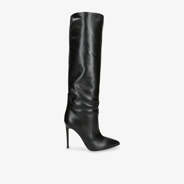 Сапоги высокие Paris Texas Stiletto 105 кожаные, черный