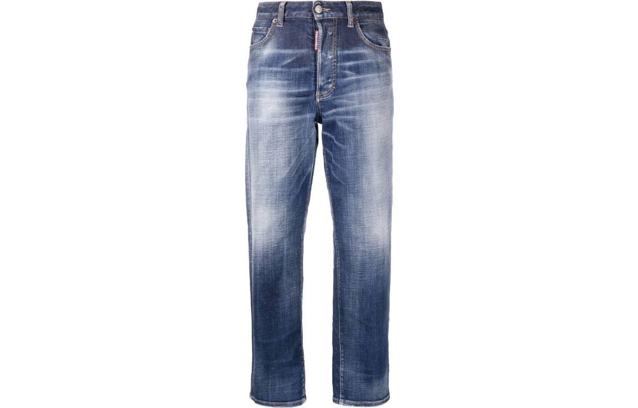 

Прямые джинсы Mid Rise от Dsquared2 DSQUARED 2, синий