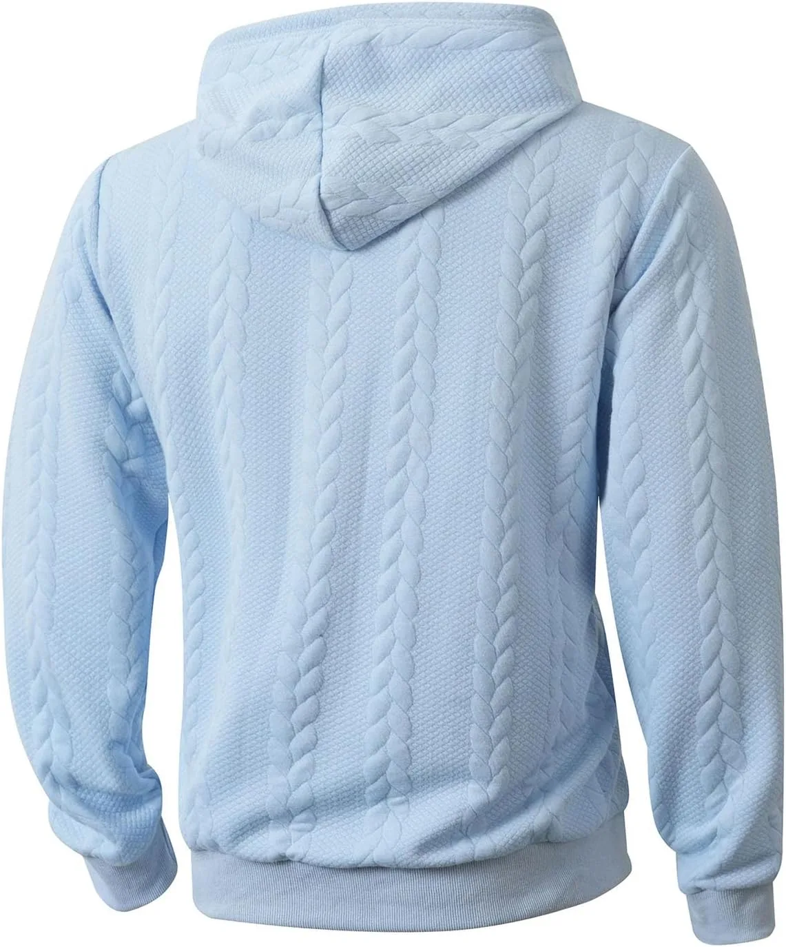 Мужской худи флис quarter zip свободного кроя — фото 3