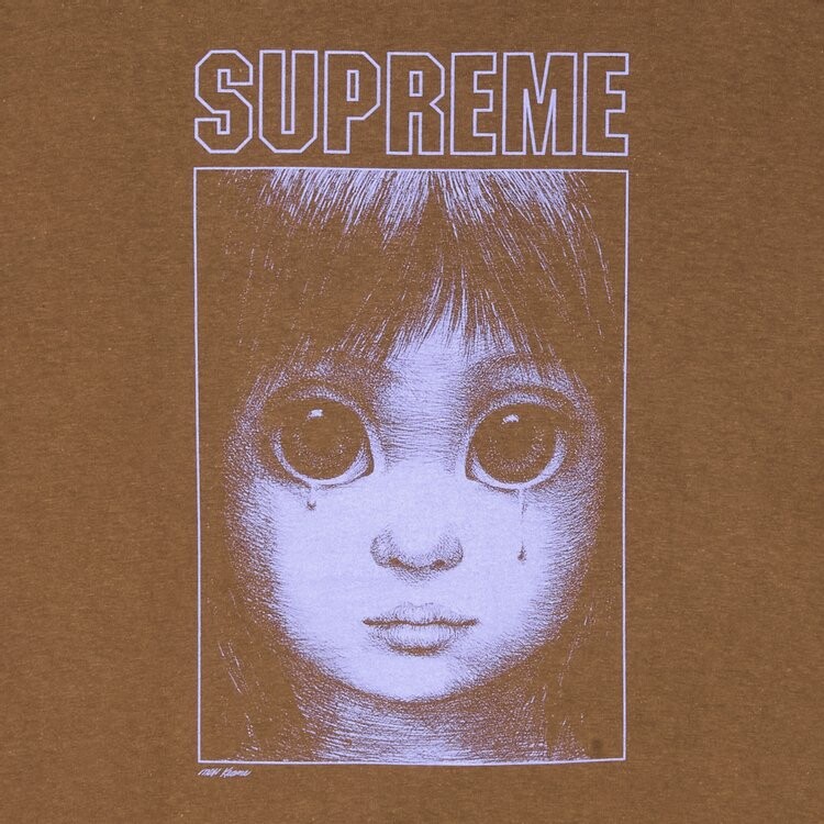 Футболка Supreme Margaret Keane Teardrop Tee, коричневый — фото 2