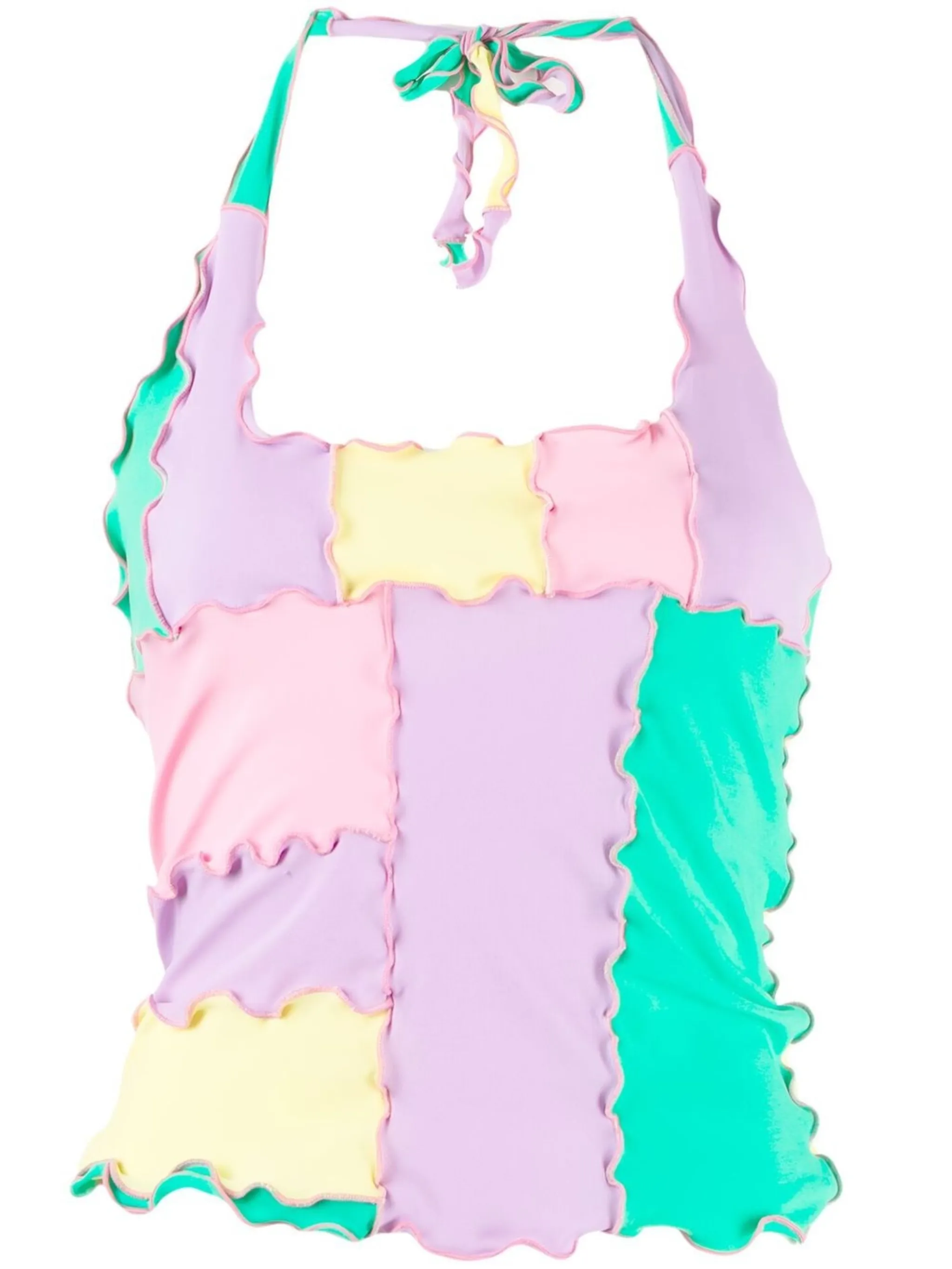 

Топ в стиле колор-блок с вырезом халтер Sherris, мультиколор