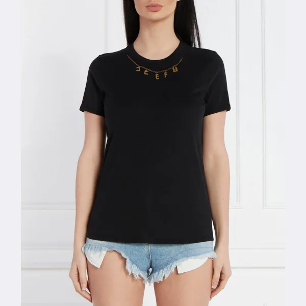 

Футболка стандартного кроя Elisabetta Franchi, черный