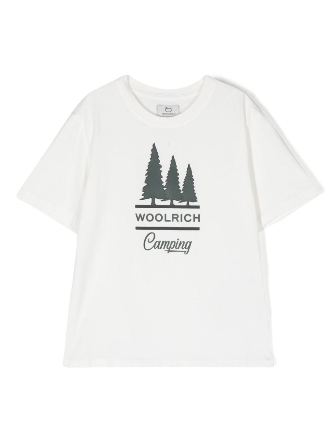 

Woolrich Kids футболка Road Trip с логотипом, белый