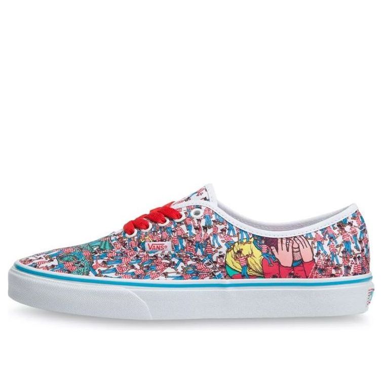 

Кеды Vans Where's Waldo x Authentic 'Land of Waldos', красный