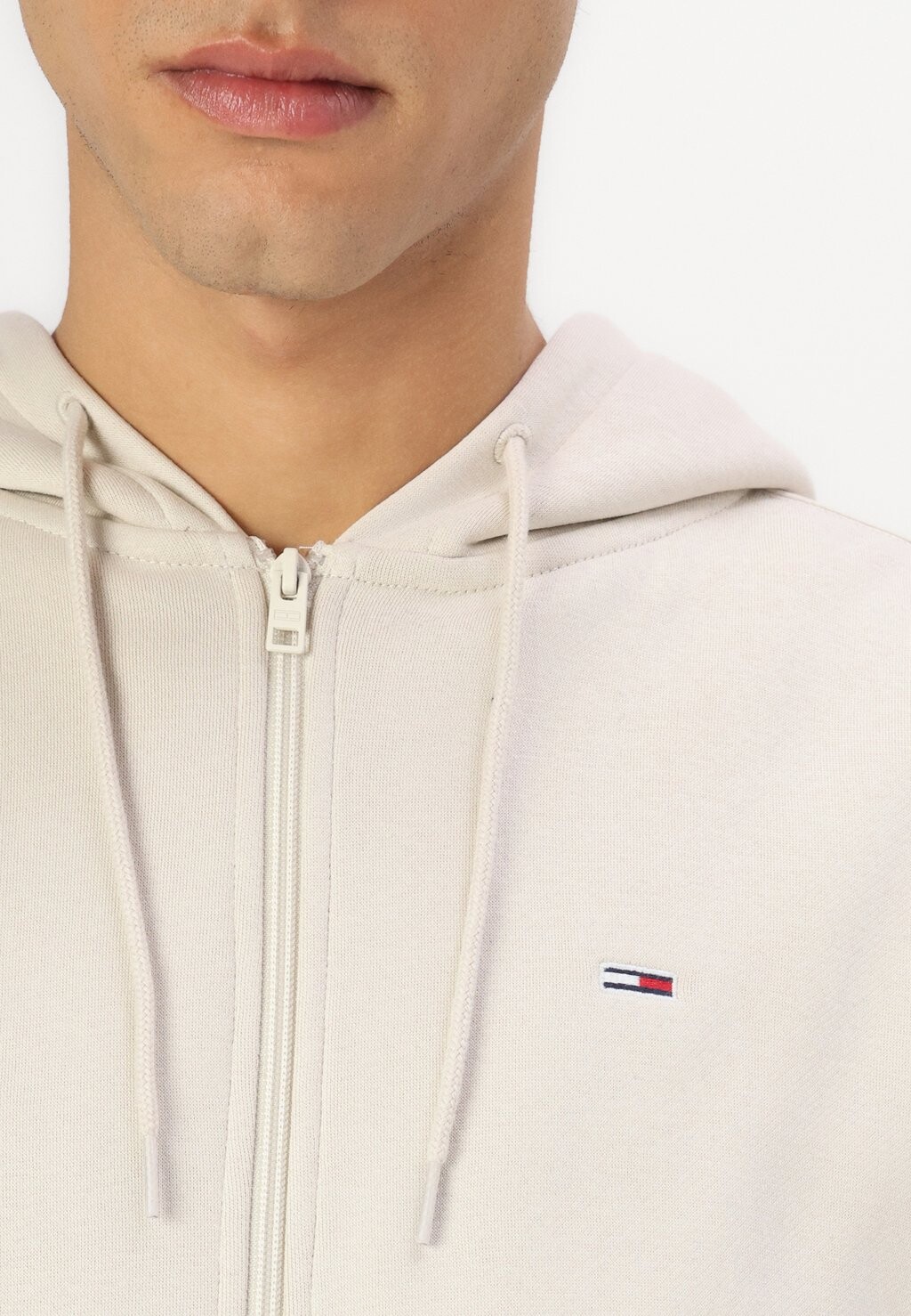 

Толстовка на молнии FLAG ZIP Tommy Jeans, бежевый