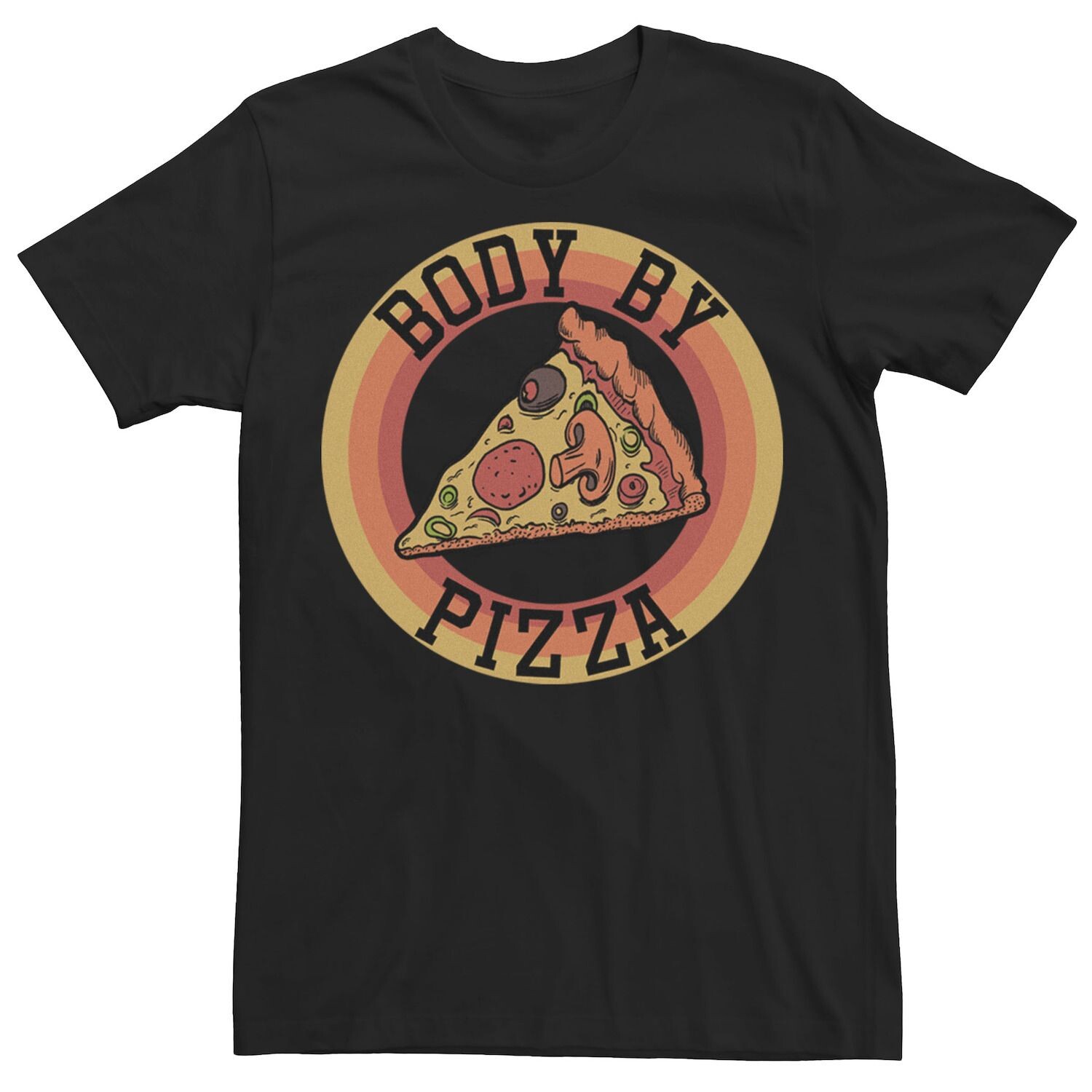 

Мужская футболка Chin Up Body By Pizza с рисунком Licensed Character