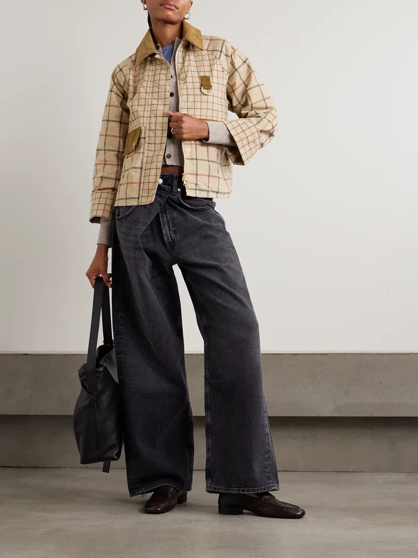 Вельветовая куртка Mackworth в клетку Barbour, бежевый — фото 2
