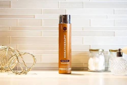 Шампунь KERATHERAPY Keratin FIXX Repair с кератином, восстанавливающий шампунь для сухих, поврежденных или вьющихся волос с экстрактом икры, прозрачный, 300 мл (.) (Внешний вид может отличаться) — фото 2