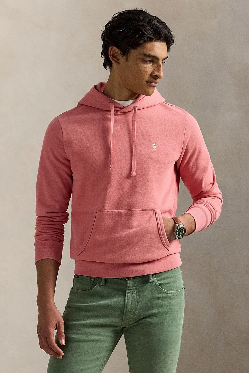 

Хлопковая толстовка Polo Ralph Lauren, розовый