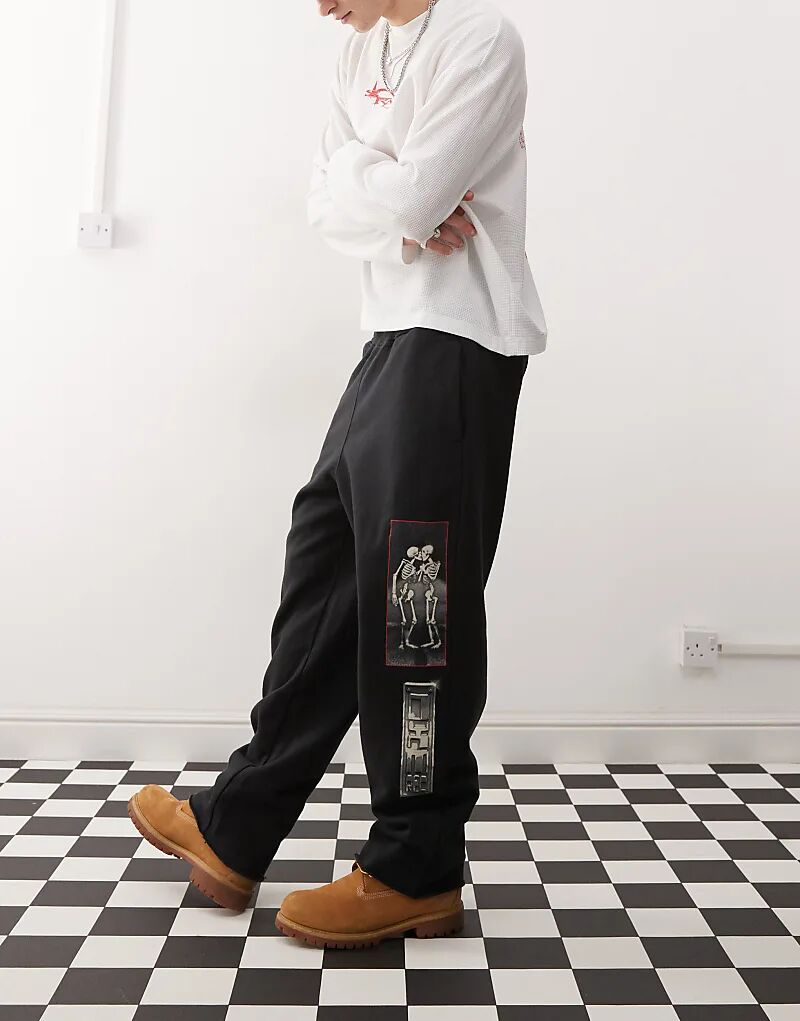 

Спортивные брюки с рециркуляцией черного цвета Deus Ex Machina