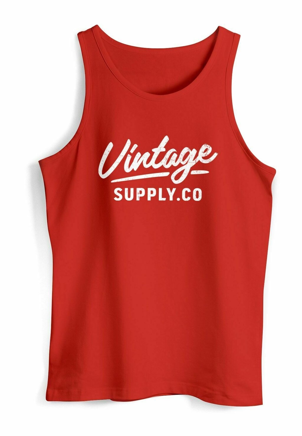 

Топ TANK- BEDRUCKT VINTAGE SCHRIFTZUG RETRO DESIGN AUFDRUC Neverless, красный