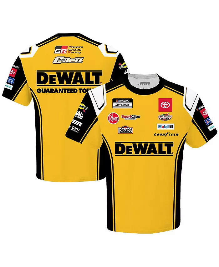 

Мужская желтая футболка Christopher Bell DeWalt Uniform Joe Gibbs Racing Team Collection