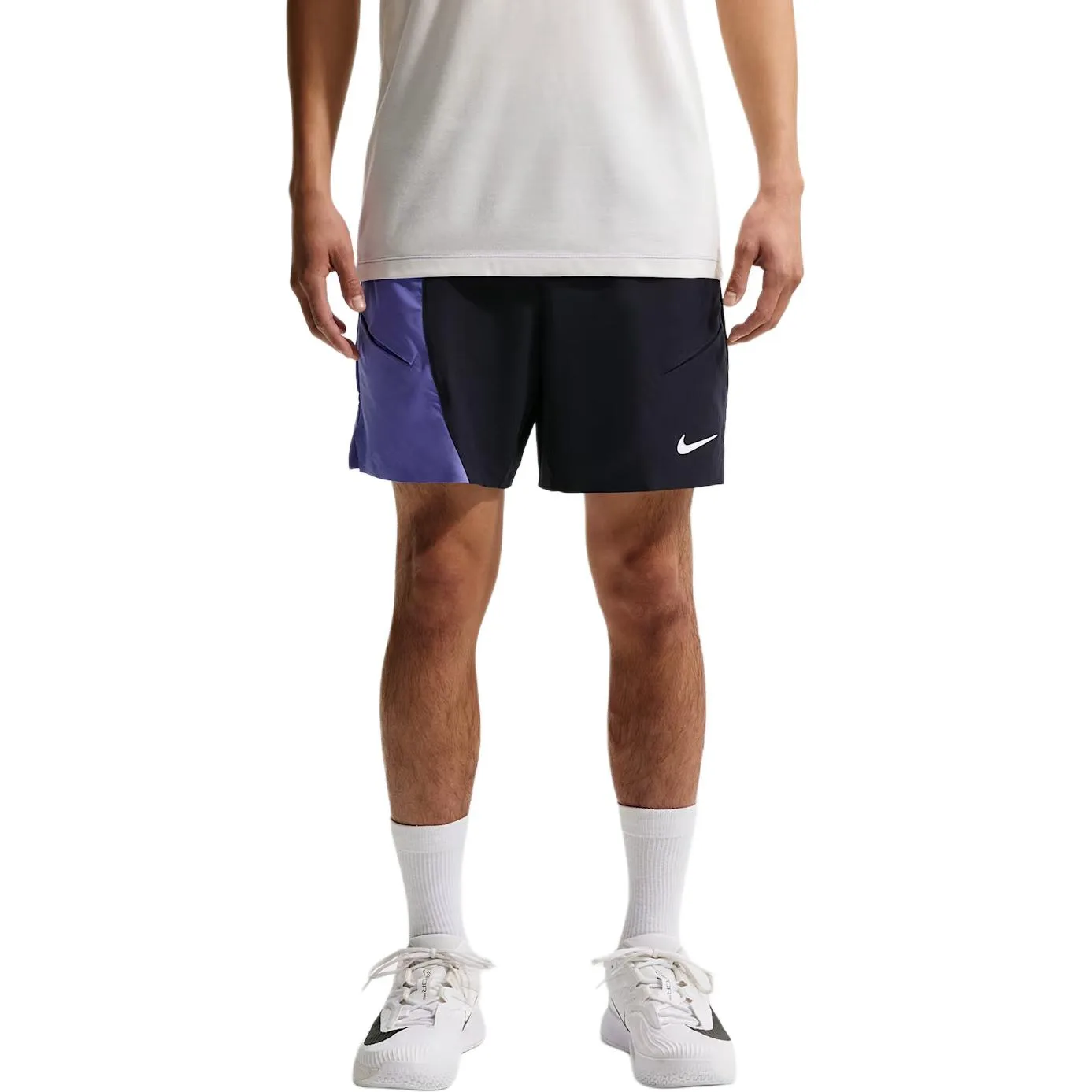 Шорты мужские Dri Fit FW25 Court Slam Casual Nike, Obsidian Color/Sapphire Blue/White — фото 3