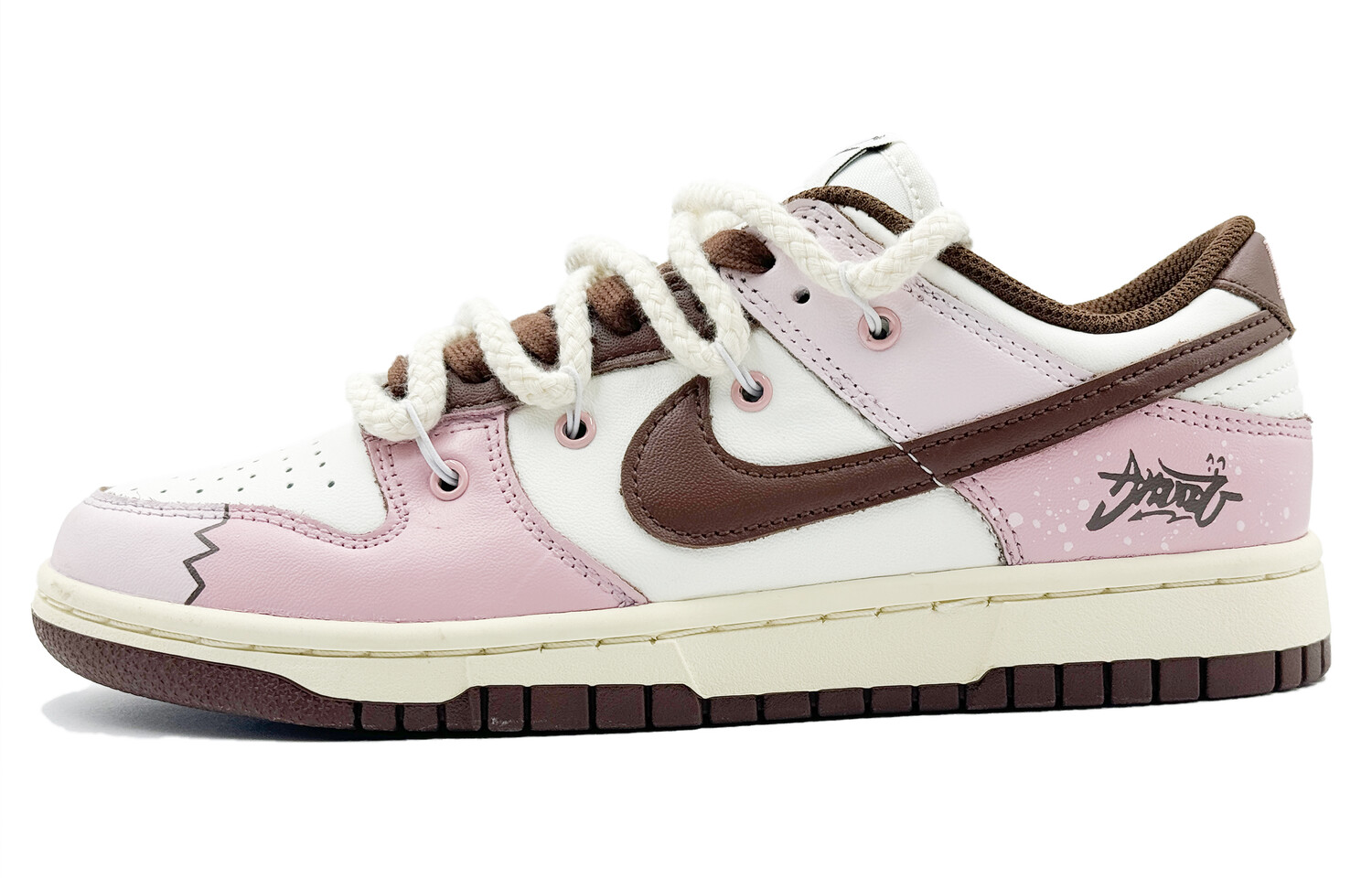 

Кроссовки Nike Dunk Skateboard Shoes Women's Low-Top Pink, Розовый, Кроссовки Nike Dunk Skateboard Shoes Women's Low-Top Pink