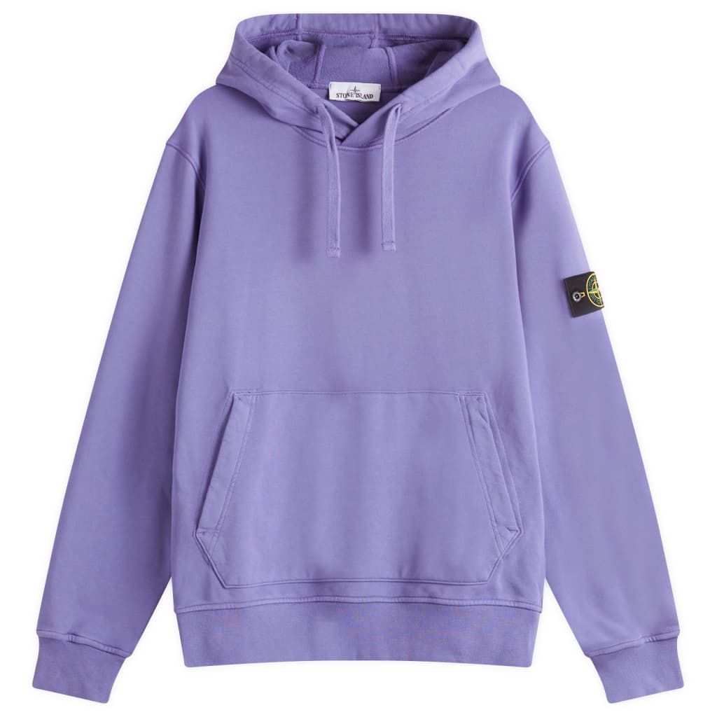 

Гашетированный худи с запахом Stone Island, цвет lavender