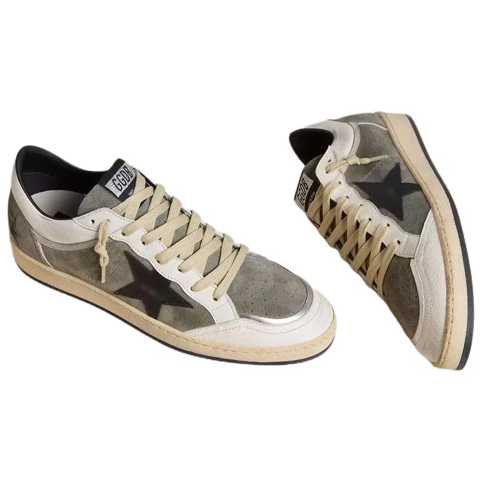 Кроссовки для скейтбординга Golden Goose Ball Star Low Top серые — фото 4