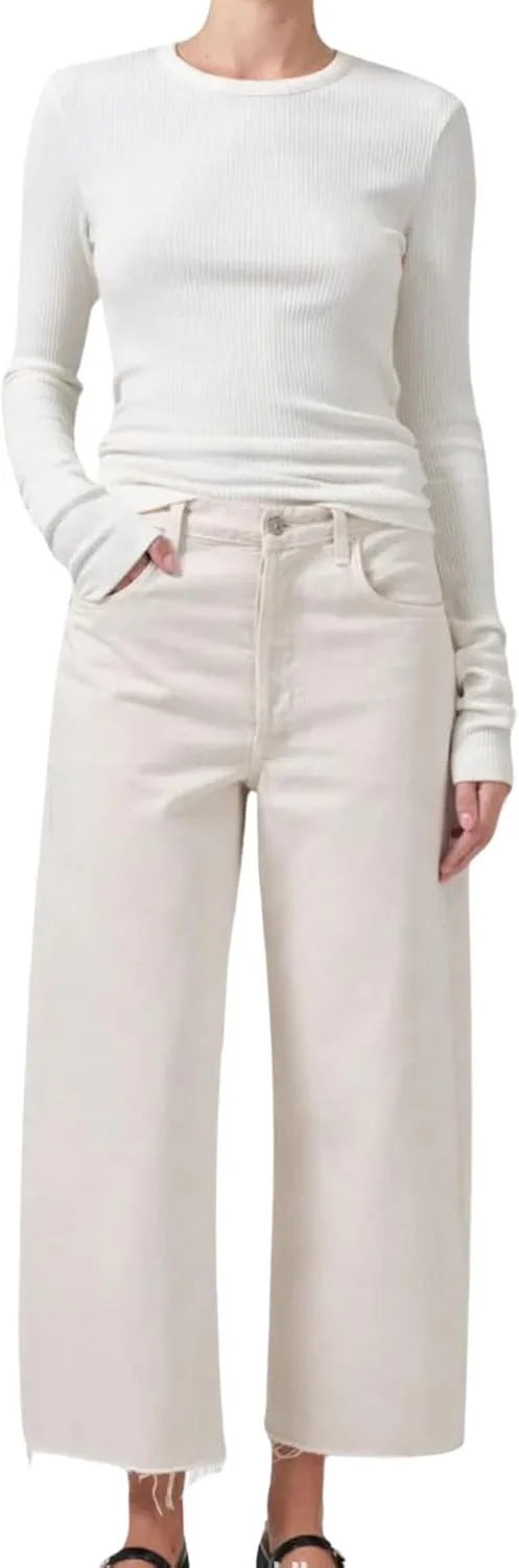 

CHARTOU Женские модные укороченные рваные джинсы с карманами