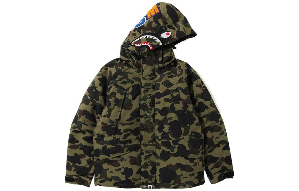 

Пуховик Shark Series для мужчин A Bathing Ape, желтый