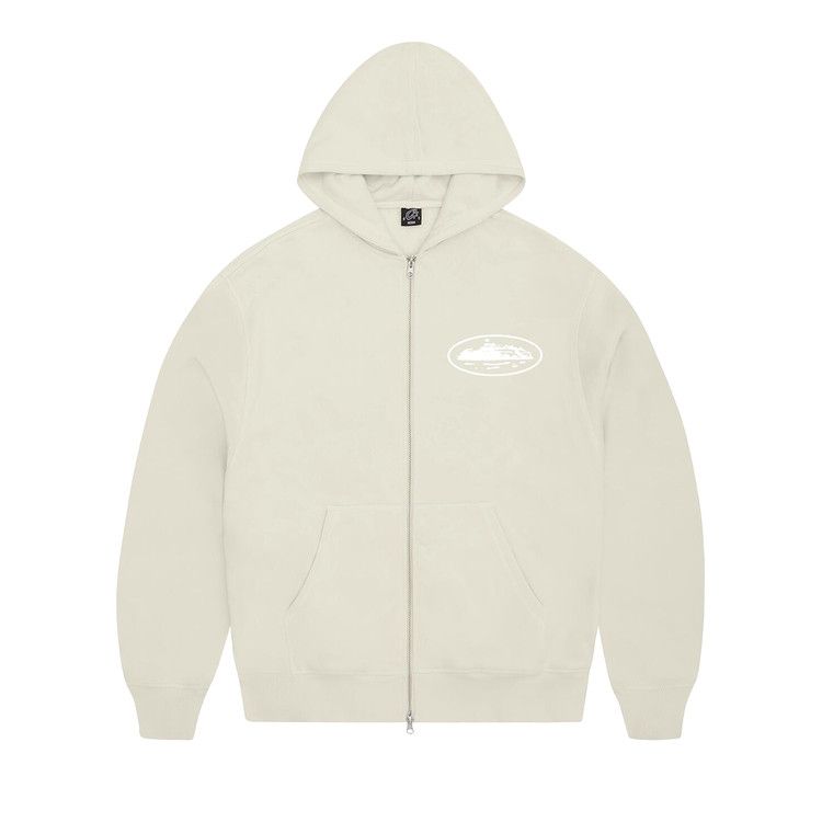 

Худи Corteiz Island Puff Print Zip Hoodie, Off White