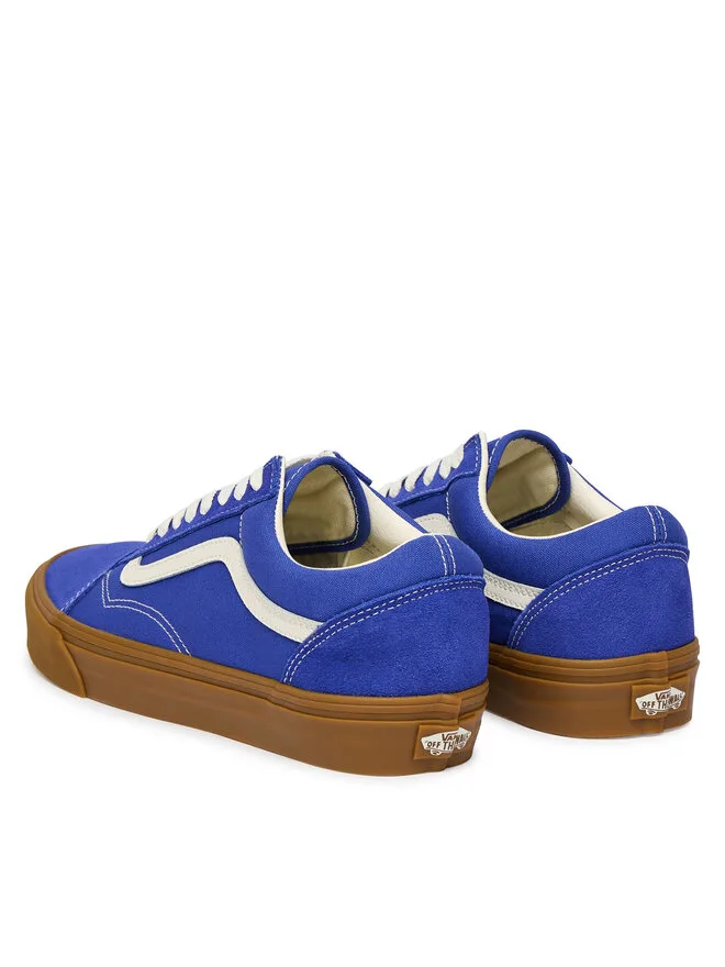 Vans Кроссовки Old Skool VN000D7ZFRX1 из синей ткани — фото 4