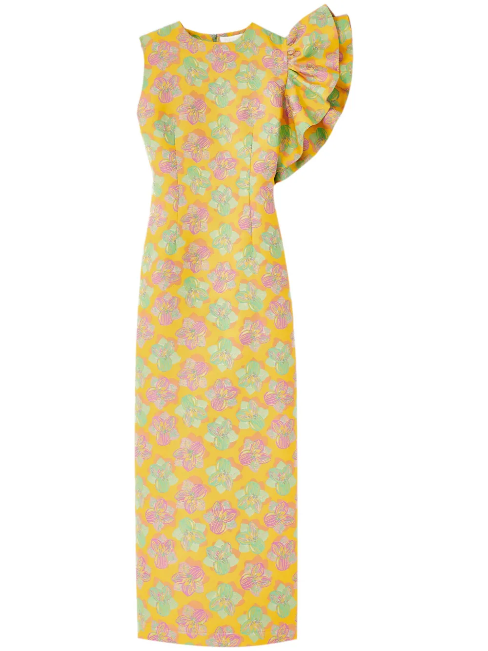 

Платье миди на одно плечо Destree, желтый