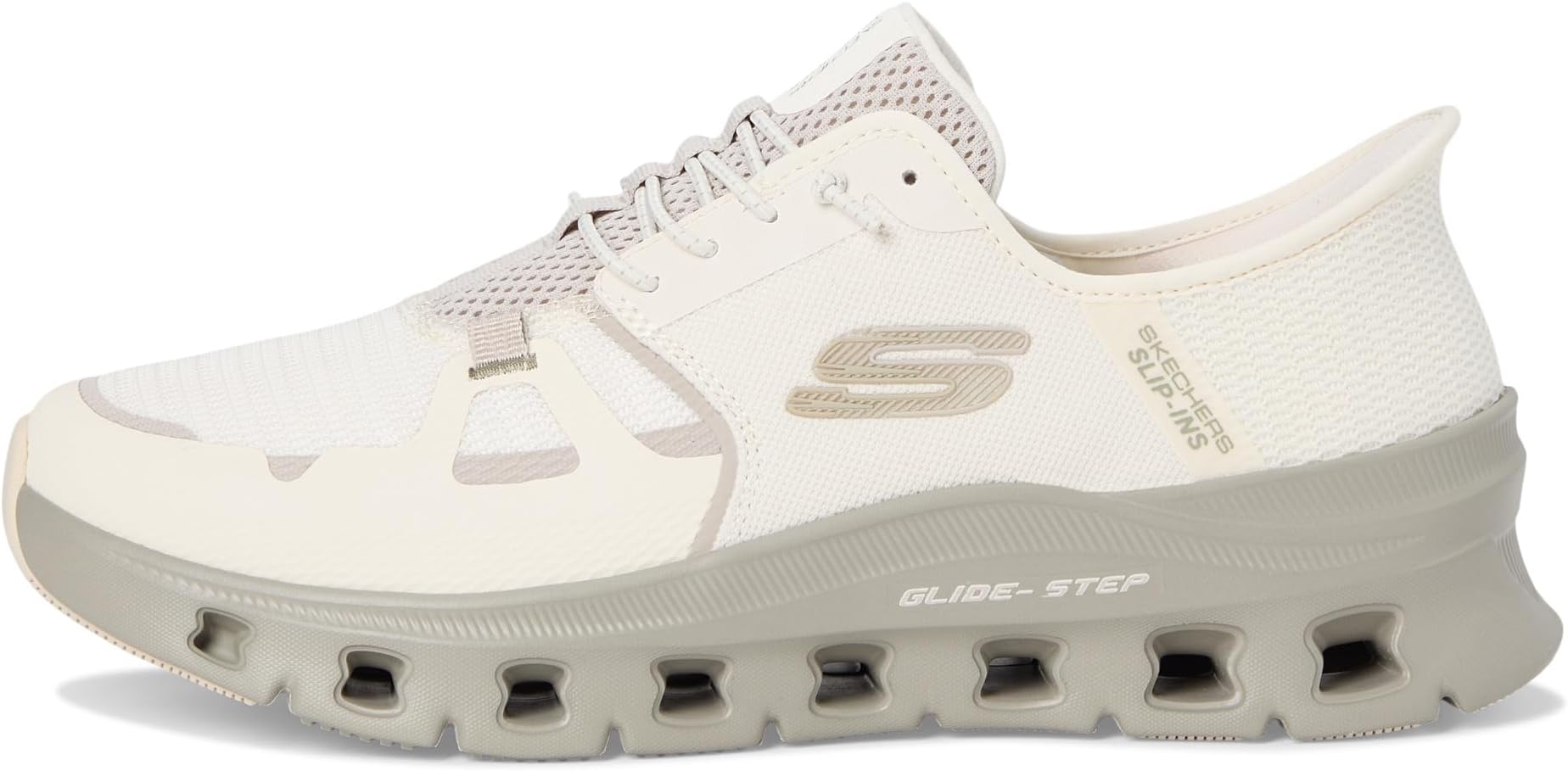 Кроссовки SKECHERS Glide-Step Pro Hands Free Slip-In, цвет Natural — фото 4