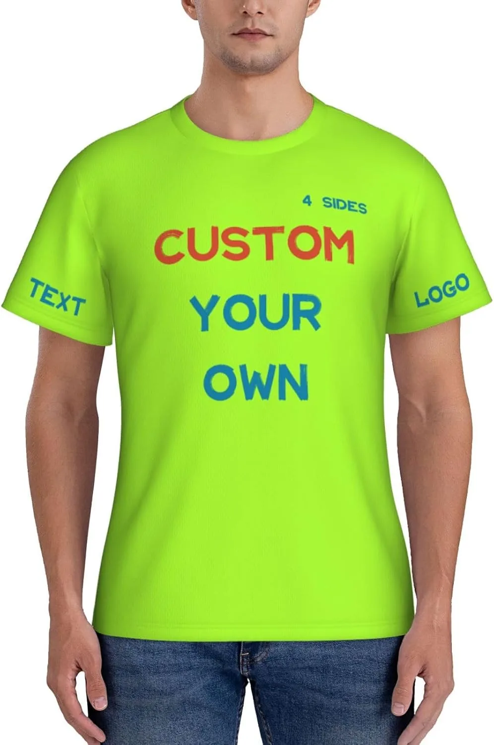 Футболка Custom с принтом на 4 сторонах для тренировок — фото 2
