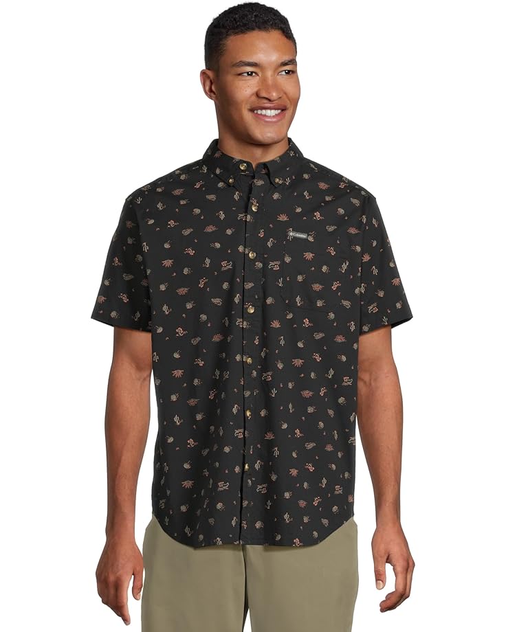

Рубашка Columbia Rapid Rivers Printed Short Sleeve Shirt, цвет Black Deserted