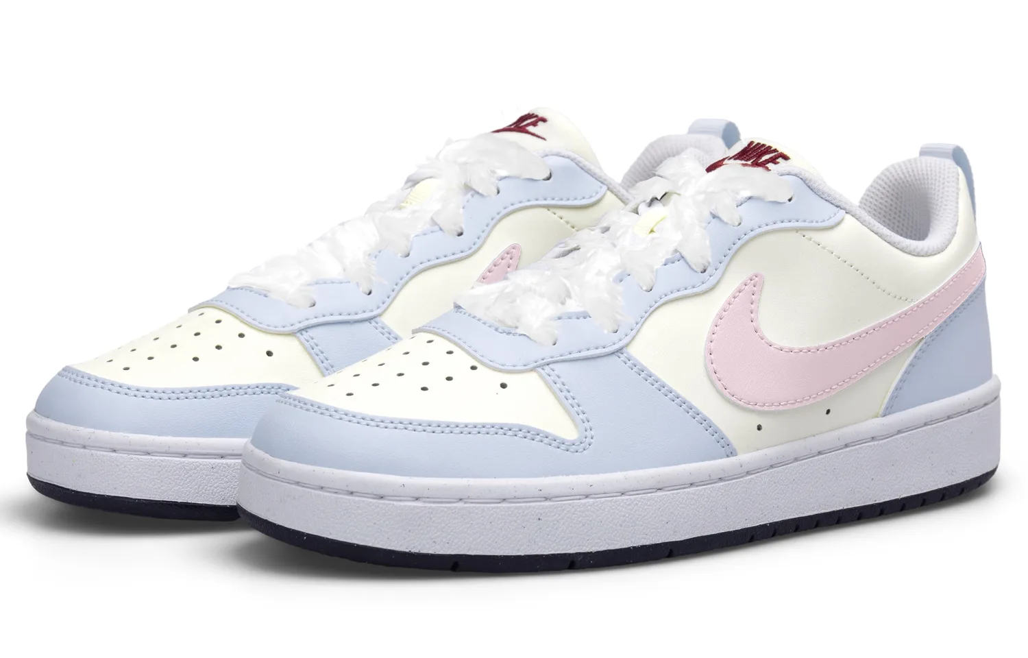 Nike Кроссовки для скейтбординга Court Borough Low top для подростков, бежево-голубые — фото 4