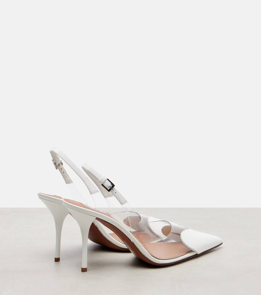 Туфли-лодочки Le Cœur 90 из лаковой кожи Alaïa, Blanc Optique — фото 2