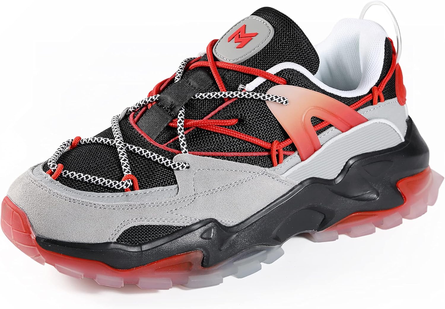 

Мужские кроссовки Mazino Oasis Fashion Chunky - Мужская повседневная спортивная обувь, белый/черный/красный