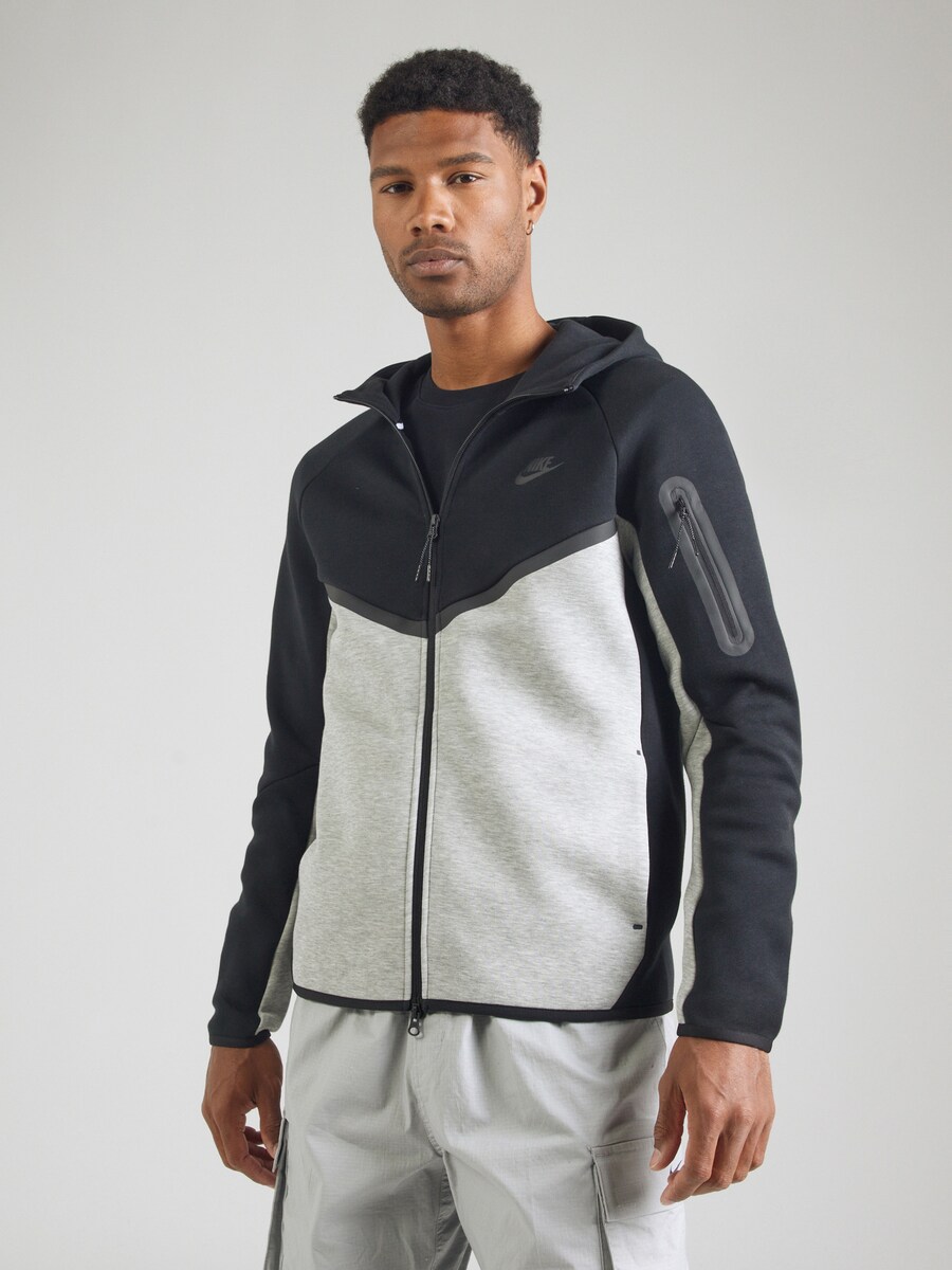 Толстовка с капюшоном на молнии Nike Sportswear TECH FLEECE, черный — фото 2