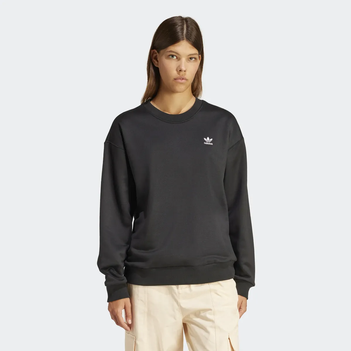 

Толстовка Adidas Originals с капюшоном "TREFOIL CREW", черный