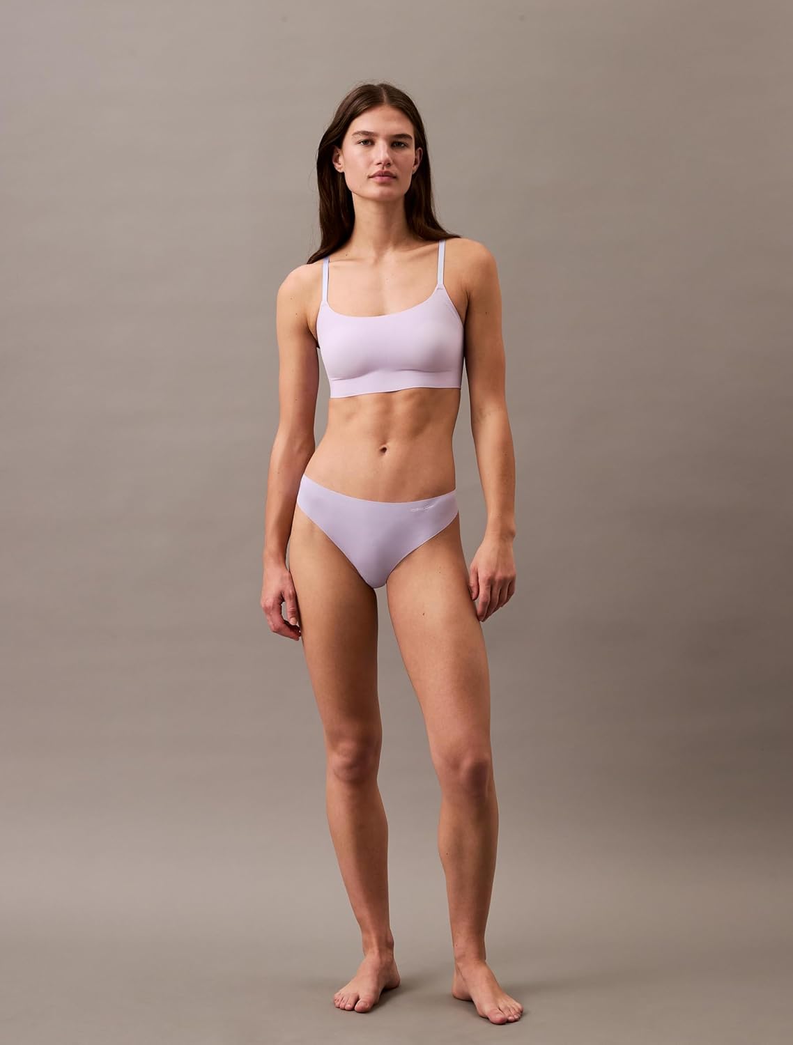 Женские бесшовные трусики-стринги Calvin Klein Invisibles, 3 шт., Black/Cinder/Lilac Quartz — фото 2