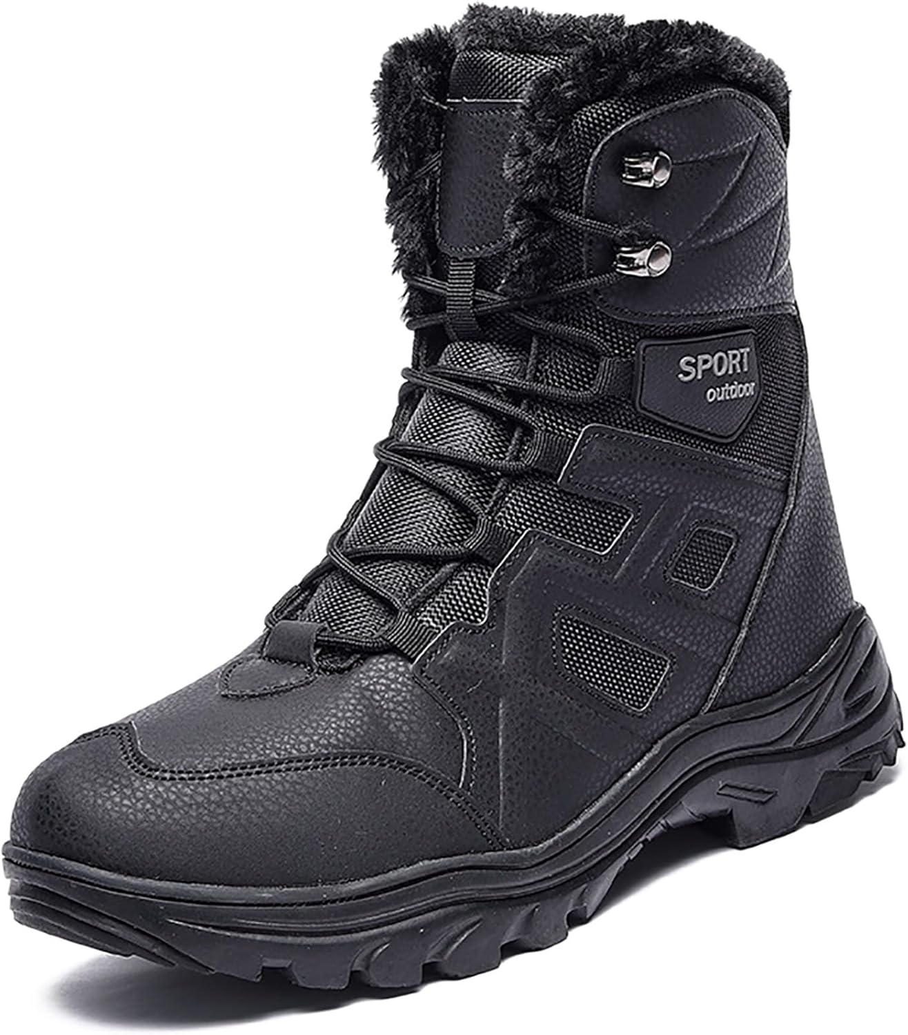 

Мужские высокие ботинки на шнуровке, дышащие, водонепроницаемые тактические, армейские, для активного отдыха, походов и альпинизма (Цвет: черный, Размер: 43) Carxs