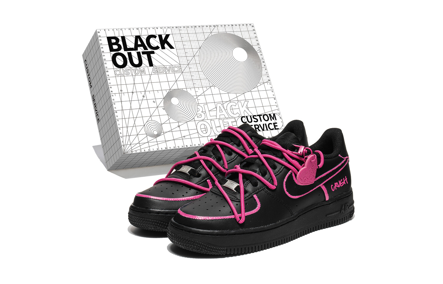 

Кроссовки Nike Air Force 1 Skateboard Shoes Women's Low-Top Pink