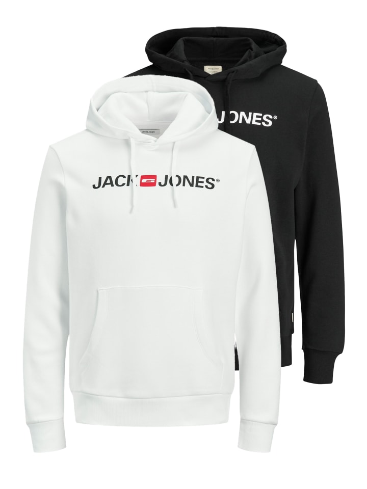 

Толстовка Jack & Jones, черный/белый