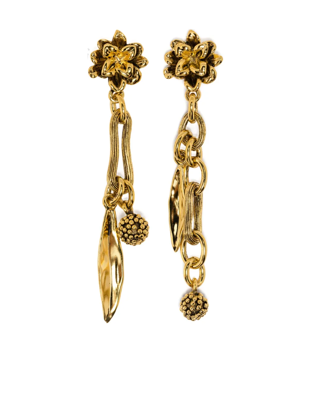 

Серьги Anthos в форме листа-сферы Aurelie Bidermann, золотой