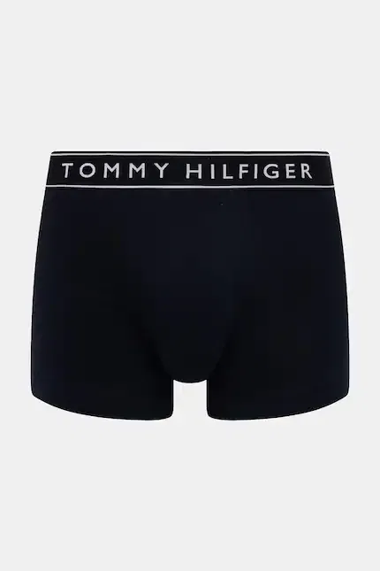 Комплект трусов Tommy Hilfiger Essential Logo Waistband, 3 предмета, черный/белый/ средне-красный/ темно-синий — фото 2