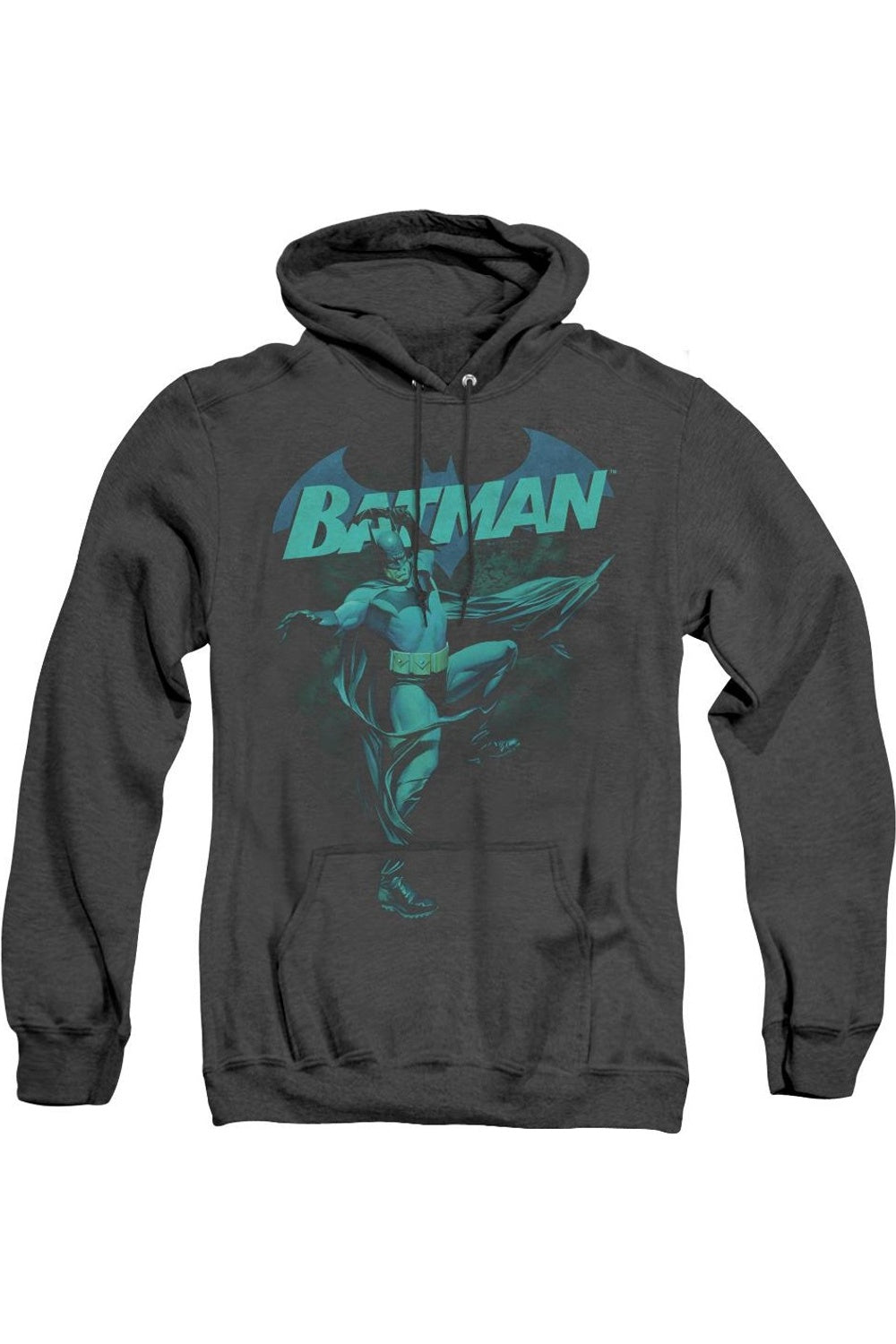 

Толстовка с капюшоном Batman Blue Bat Adult Heather Gildan, черный