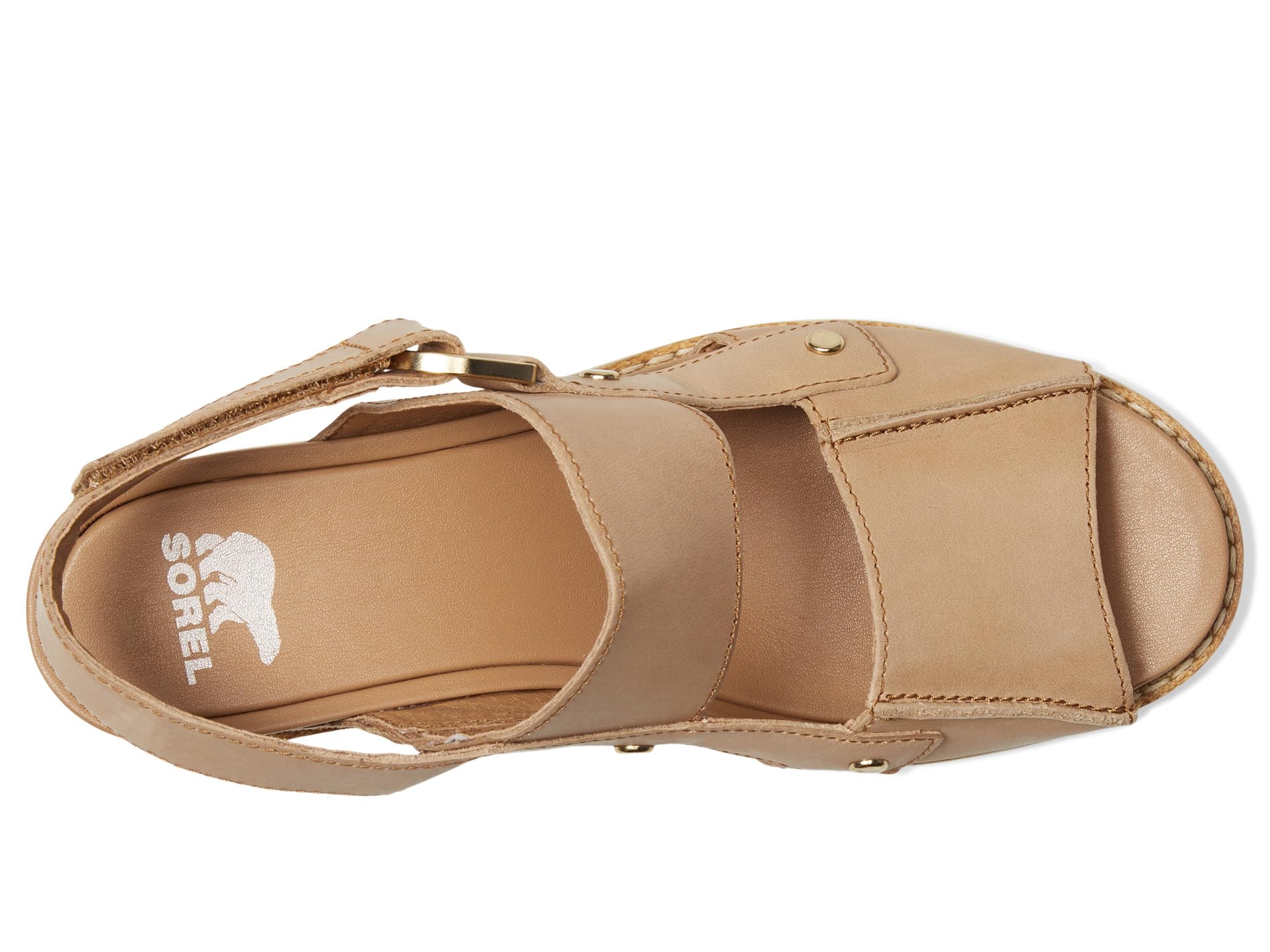 Сандалии SOREL Joanie Iv Sandals Wedge, цвет Honest Beige/Gum — фото 2