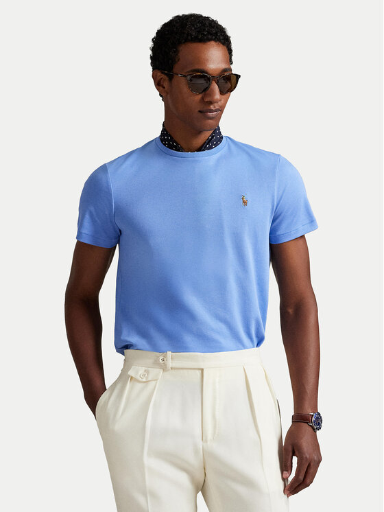 

Футболка custom slim fit 710740727101 Polo Ralph Lauren, синий