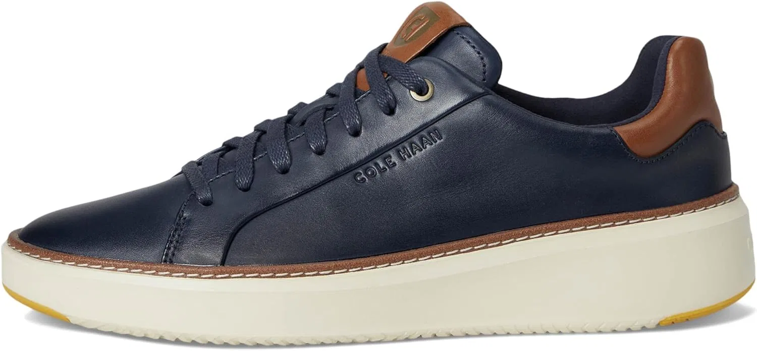 Мужские легкие кроссовки-оксфорды Cole Haan Grandpro Topspin, темно-синий/коричневый — фото 4
