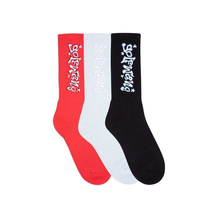 

Носки GOLF WANG Majestic Socks (3 Pack), цвет Light Blue/Red/Black