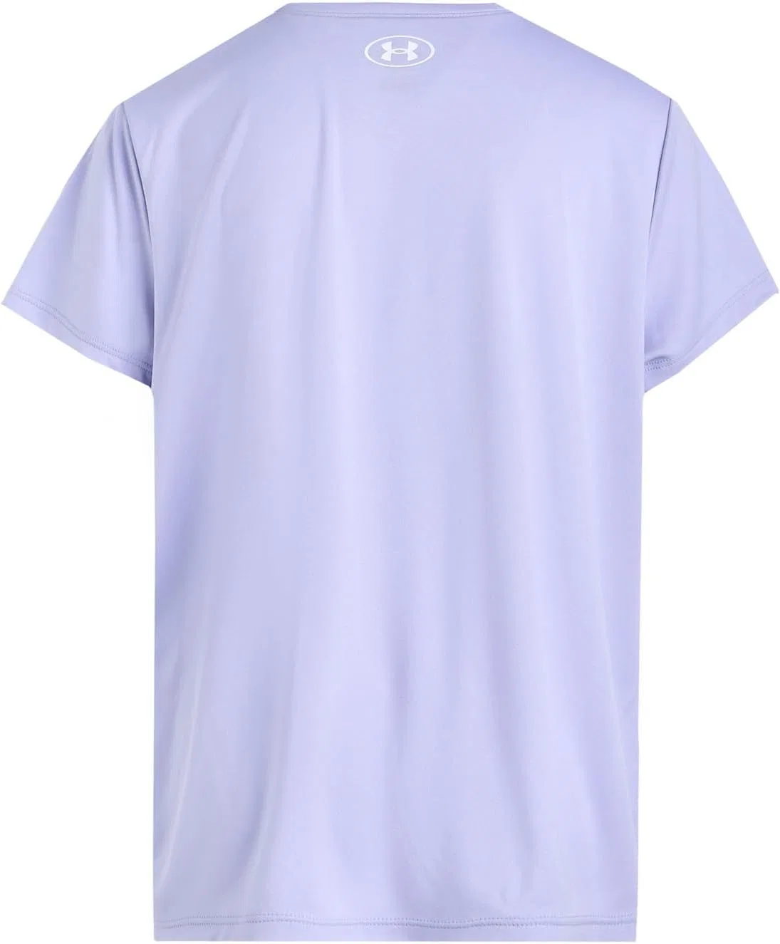 Футболка Under Armour Girls Tech Print Fill Graphic Short Sleeve Crew, Purple Crest / White — фото 2