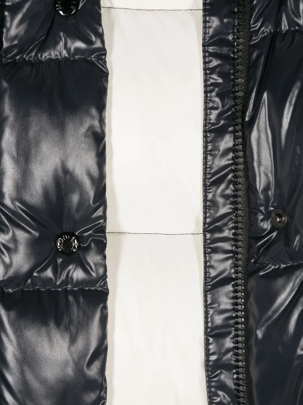 Пуховик Parana Moncler Enfant, синий — фото 3