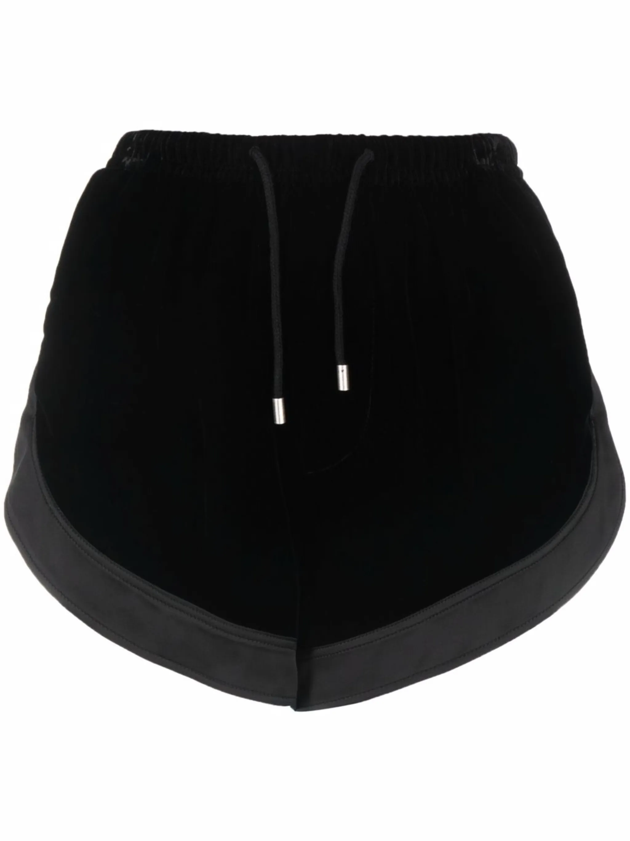 

Шорты с кулиской Saint Laurent, черный