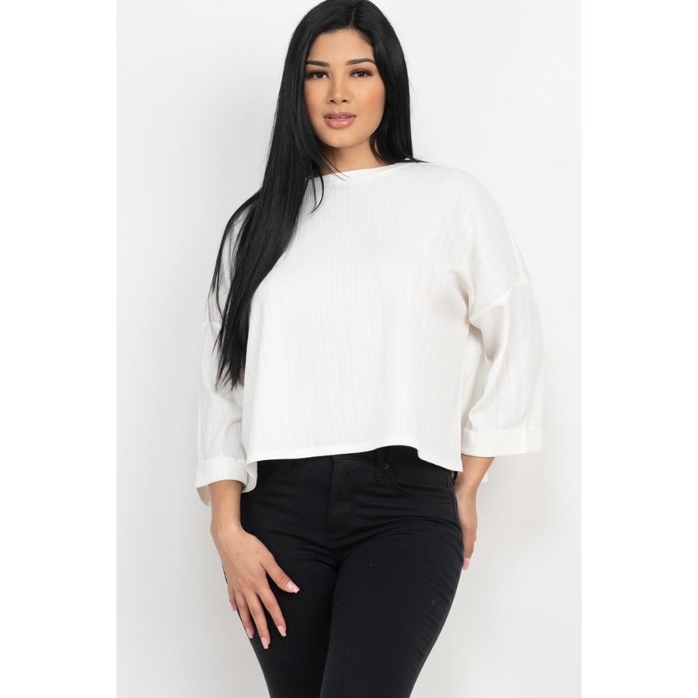 

Топ с заниженными плечами FASHNZFAB, белый