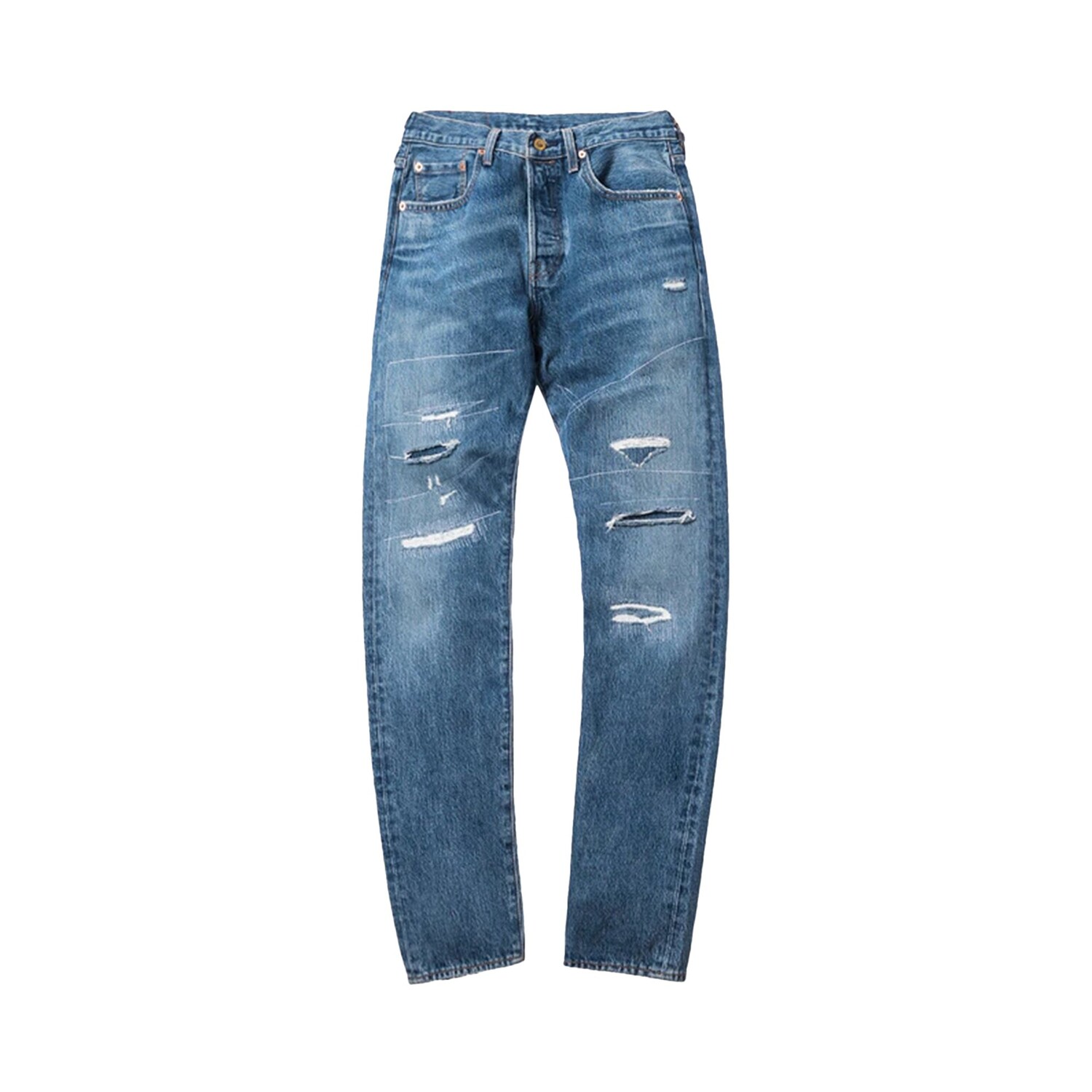 

Джинсы Kith For Levis Strawberry Fields 501, цвет Washed Blue