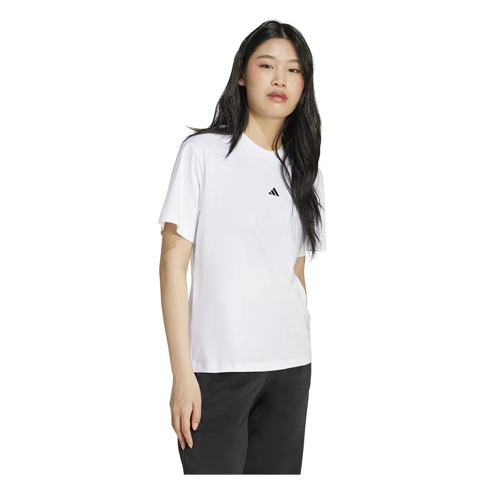Футболка с коротким рукавом adidas Essentials Small Logo Cotton, белый — фото 4